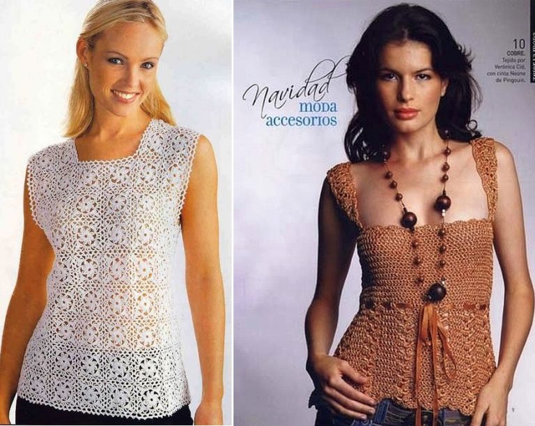 Blusas en crochet patrones