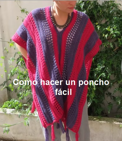 Como hacer un poncho fácil