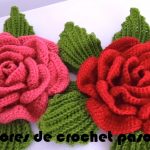 Flores de crochet paso a paso