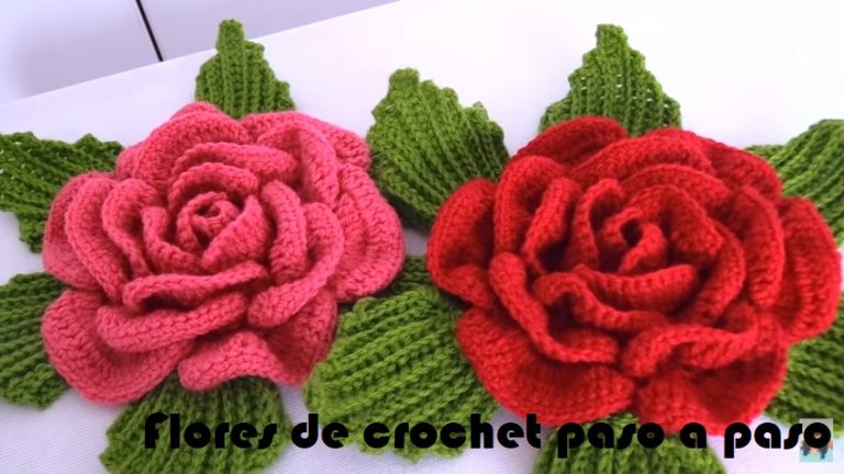 Flores de crochet paso a paso