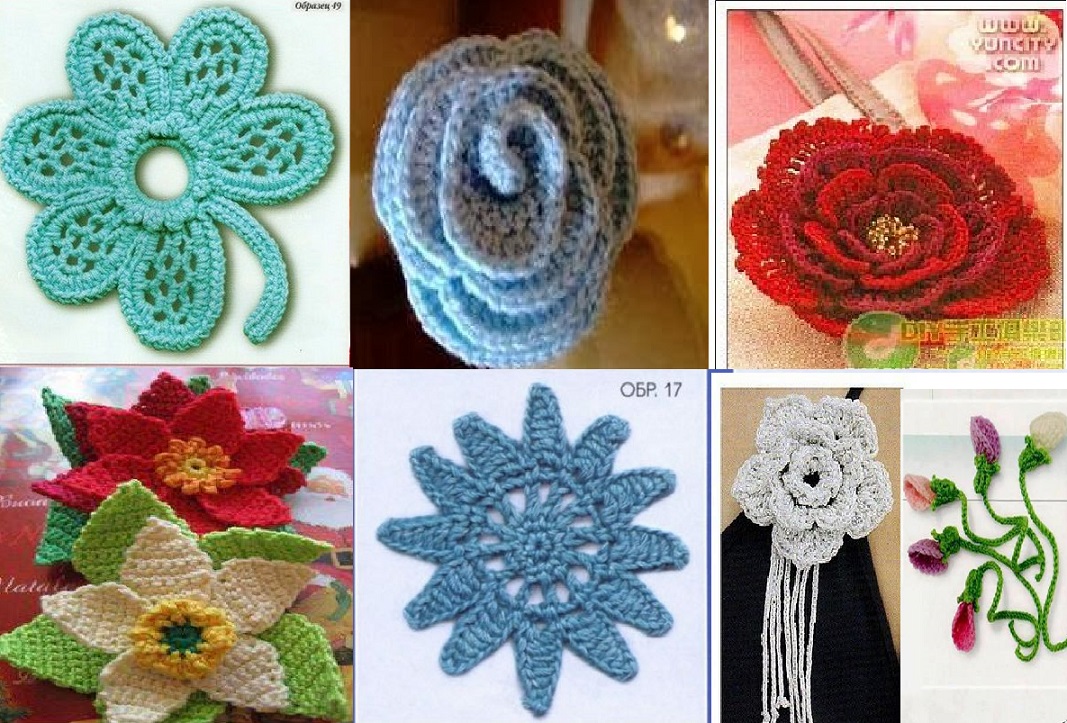 Flores de crochet