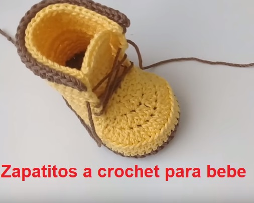 Zapatitos a crochet para bebe