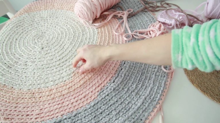 Alfombra trapillo crochet
