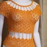 Blusa crochet verano