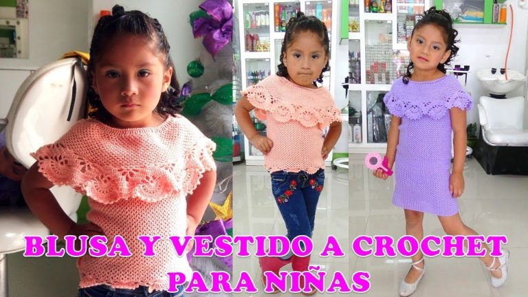 Blusa niña crochet