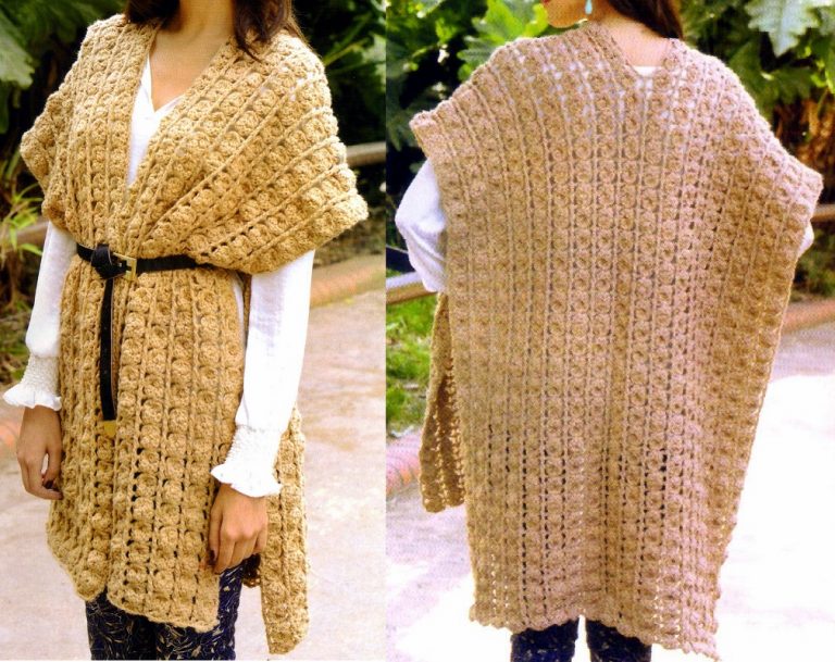 Poncho Crochet Clásico
