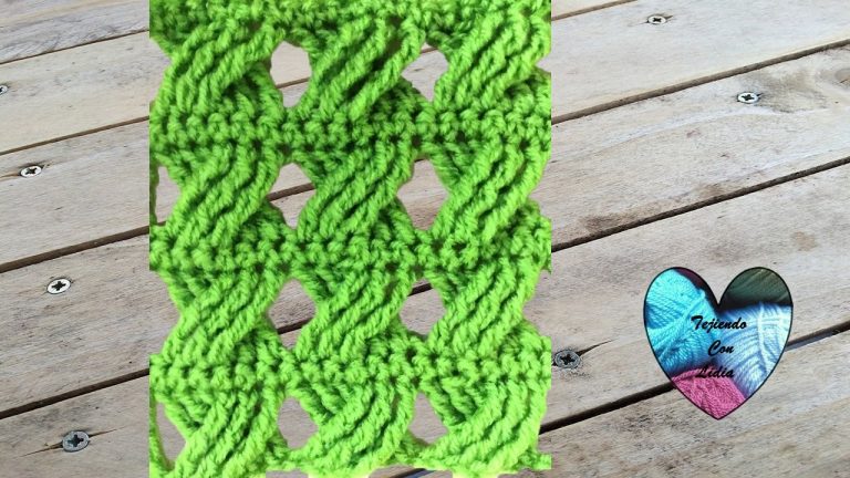Punto crochet cruzado