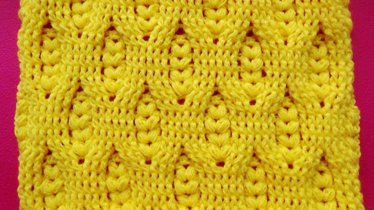 Punto crochet relieve