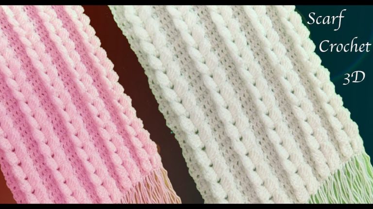 Bufanda Crochet trenzas