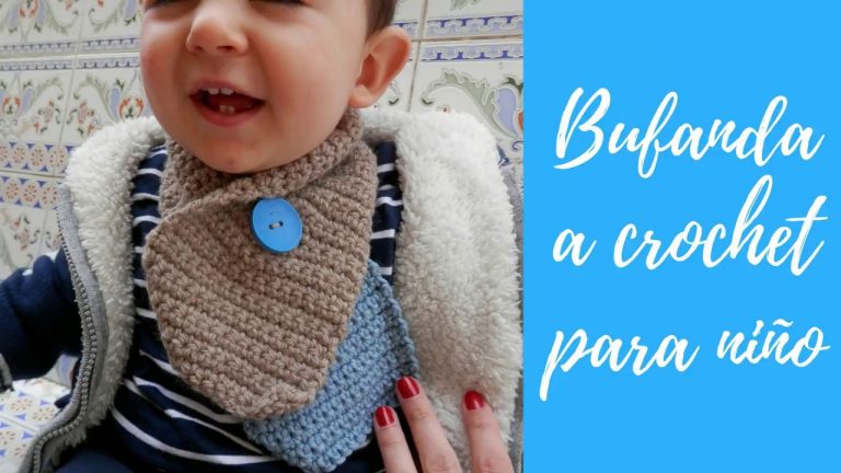 Bufanda crochet bebe