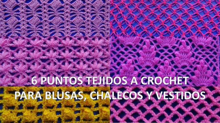 Tutorial crochet Puntos blusas