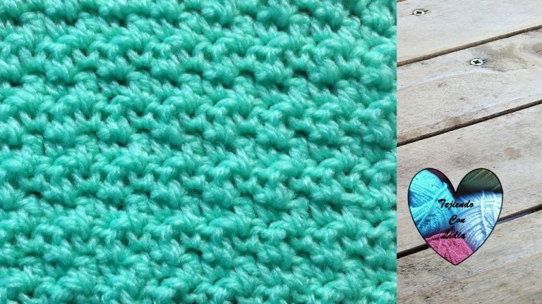 Tutorial crochet punto arroz