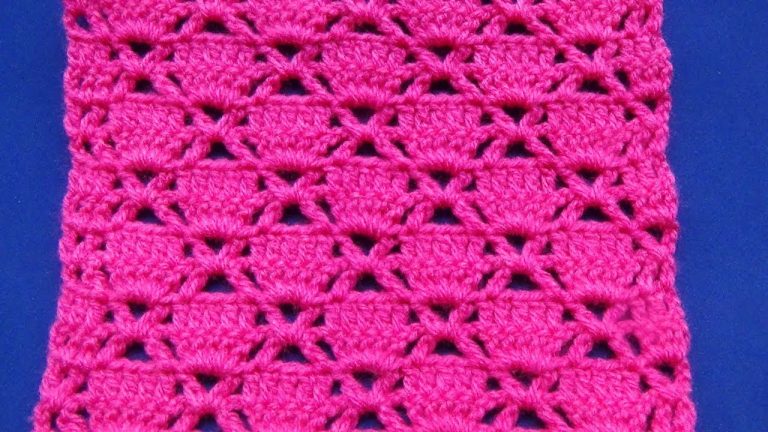 Tutorial crochet punto para mantas