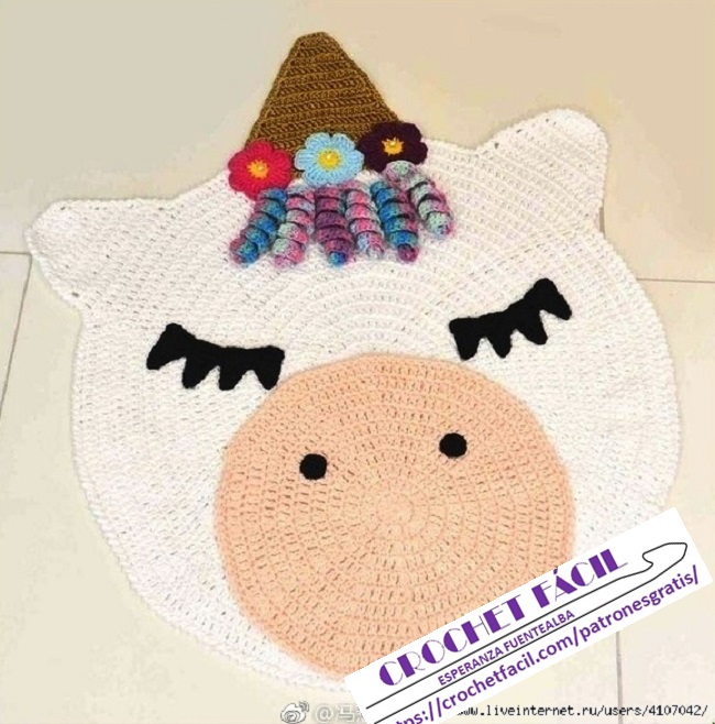 Alfombra Crochet para Niños