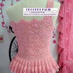 Blusa Crochet con Faldón