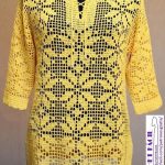 Bluzón Crochet Filet
