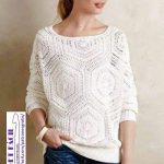 Chaleco Media Manga Crochet