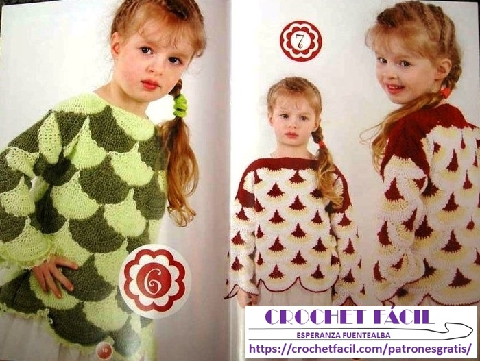 Chambrita Niña Crochet