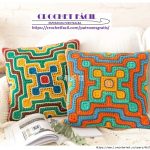 Cojín Crochet Geométrico