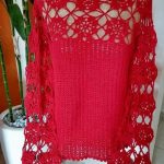 Ganchillo Blusa Manga Larga