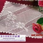 Tapete Crochet Flor y Calado